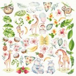 Лист з картинками для вирізання. Набір 'Safari for Kids' 02112