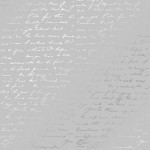 Лист односторонней бумаги с фольгированием 'Silver Text Gray', 30*30см, 200г/м2, FDFSP-23-016 FDFSP-23-016