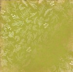 Лист одностороннього паперу з фольгуванням 'Golden Branches Bright green', 30*30см, 200г/м2, FDFMP-22-007 FDFMP-22-007