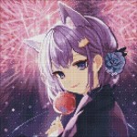 Набір з алмазною мозаїкою 'Феєрверки бажань з голограмними стразами (AB)' 40*40см, AMO7712 AMO7712