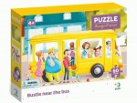 Пазл 'Метушня біля автобуса', 60 елементів, 300551, Dodo Toys 300551