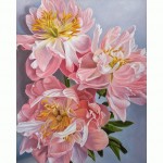 Алмазна мозаїка 'Чарівні півонії', 40*50см, з підрамником, 954441 Santі 954441