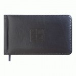 Щотижневик датований 2025 кишеньк. BRAVO, 153*87, лінія, синій, штуч. шкіра/поролон, BM.2904-02 BM.2904-02