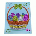 Набір для творчості 'Мозаїка з паєток' 'Великодній кошик', НТ-30-01, Апельсин НТ-30-01