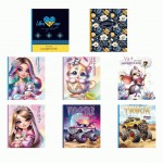 Щоденник 55г, 7БЦ, 165*240мм, 40 арк., високий лак (з перламутром), ФРЕШ