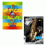 Зошит для нот А4, 12 аркушів, скоба, АП-0404, Апельсин АП-0404