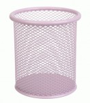 Підставка для ручок кругла, PASTEL, металева, рожева, BM.6202-10 BM.6202-10