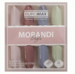 Набір із 4-х текст-маркерів MORANDI STYLE (маренго, олив., капучіно, пудровий), 1-4 мм., BM.8908-94 BM.8908-94