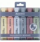 Набір маркерів Highlighter 2537-A, 1-5 мм клиноп., набір 6 morandi, 2537-60-A, AXENT 2537-60-A