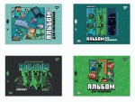 Зошит для малювання YES А4 12 аркушів/100 скоба, з перфорацією (Minecraft Boom), 130593 130593