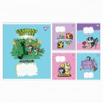 Зошит учнівський, коса лінія 12 арк. 'Minecraft. Flowers', YES 767585 767585