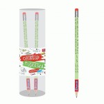 Олівець 1Вересня ч/гр круглий з ластиком у пластиковій тубі, 36шт/уп 'Математика', 280544 280544