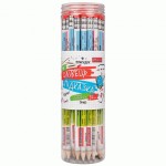 Олівець 1Вересня ч/гр круглий з ластиком у пластиковій тубі, 36шт/уп 'Мовна скарбничка', 280678 280678