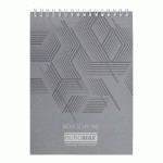 Блокнот на пружині зверху, А5 48 арк., 'Monochrome' кл., JOBMAX, карт. обк., сірий, BM.2474-09 