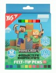 Фломастери Yes 12 кольорів 'Minecraft', амортизуючі, 650582 650582