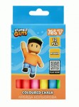 Крейда кольорова Yes 'Stumble Guys', 12 шт, кругла, 400574 400574