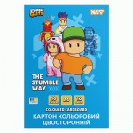 Картон кольоровий двосторонній Yes 'Stumble Guys', 10 аркушів, А4, папка, 955493 955493