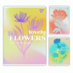 Зошит для записів Yes, Lovely flowers, А4, 48 аркушів клітинка, 682012 682012