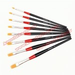 Пензлики синтетика плоска к/р, поштучно 101, ROSA Studio 101